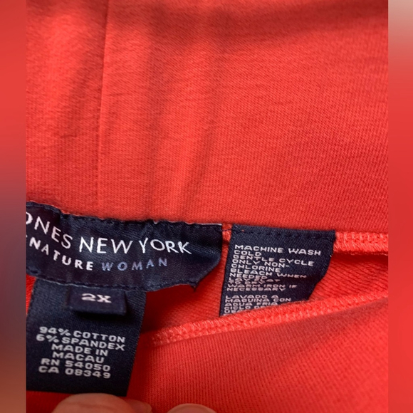 B01- NEW- Jones New York Signature Coral Casual Active Pants size 2xl - Picture 4 of 8